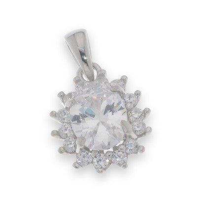 Sterling Silver Cubic Zirconia Pendant