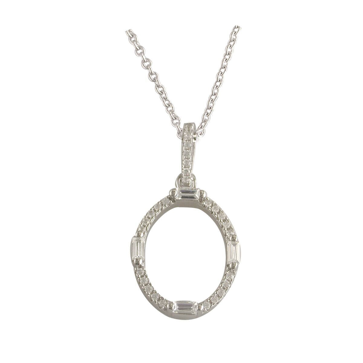Sterling Silver Cubic Zirconia Pendant