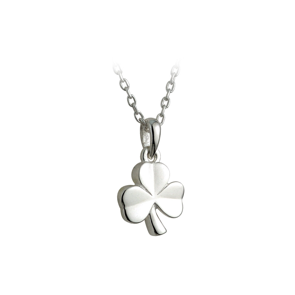 Sterling Silver Small Shamrock Kids Pendant