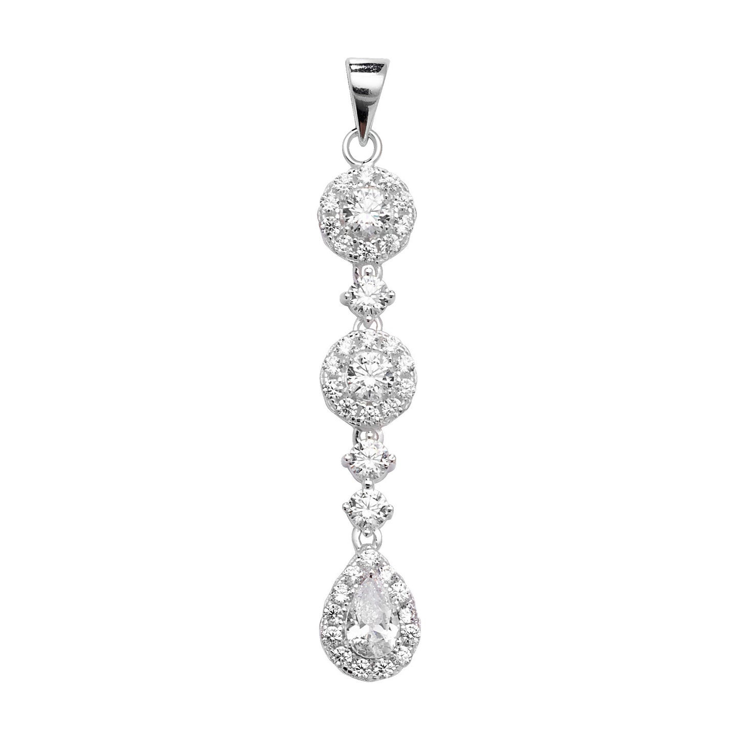 Sterling Silver Cubic Zirconia Pendant