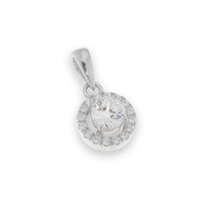 Sterling Silver Cubic Zirconia Pendant