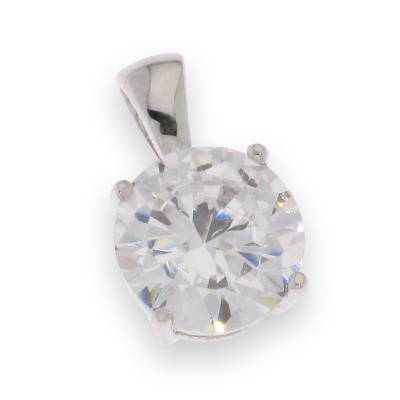 Sterling Silver Cubic Zirconia Pendant
