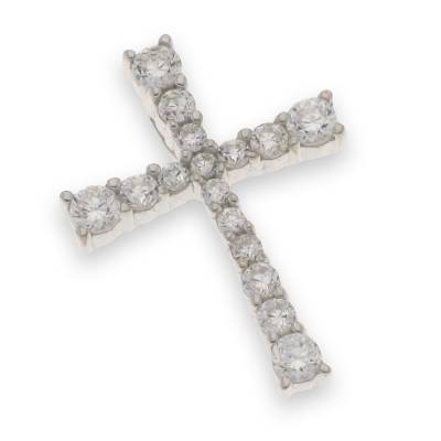 Sterling Silver Cubic Zirconia Cross