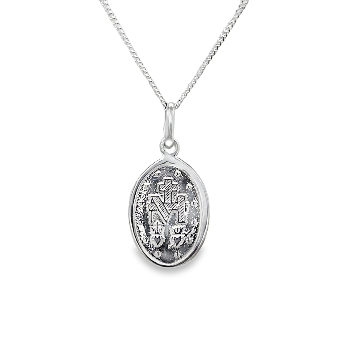 Sil P/Dnt Mirac Medal  18mm x 11mm