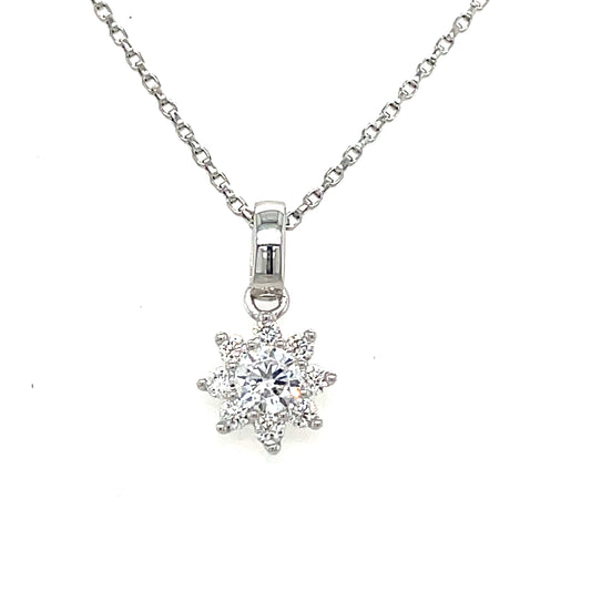 Sterling Silver Cubic Zirconia Pendant