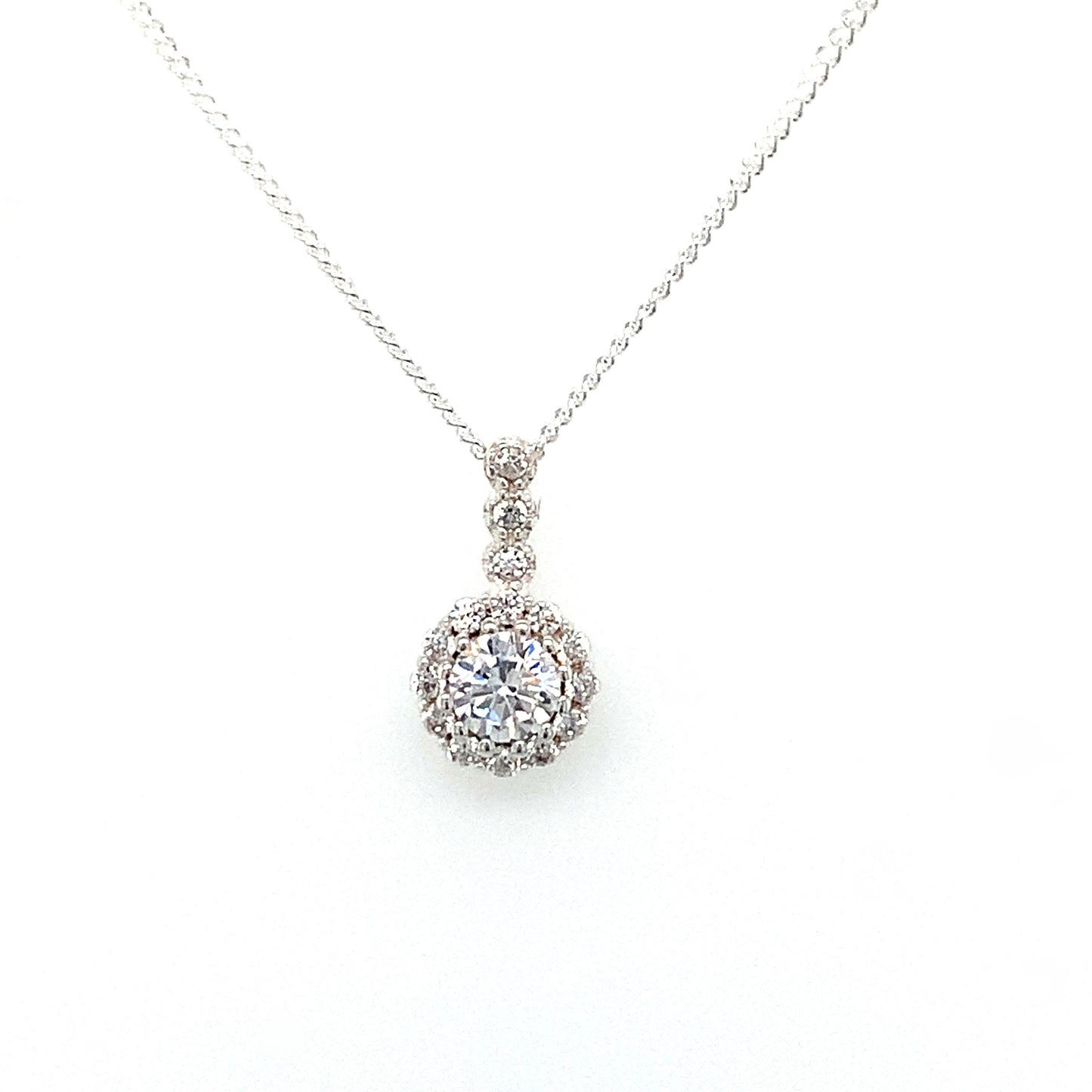Sterling Silver Cubic Zirconia Pendant