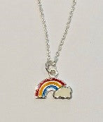 Sterling Silver Rainbow Kids Pendant