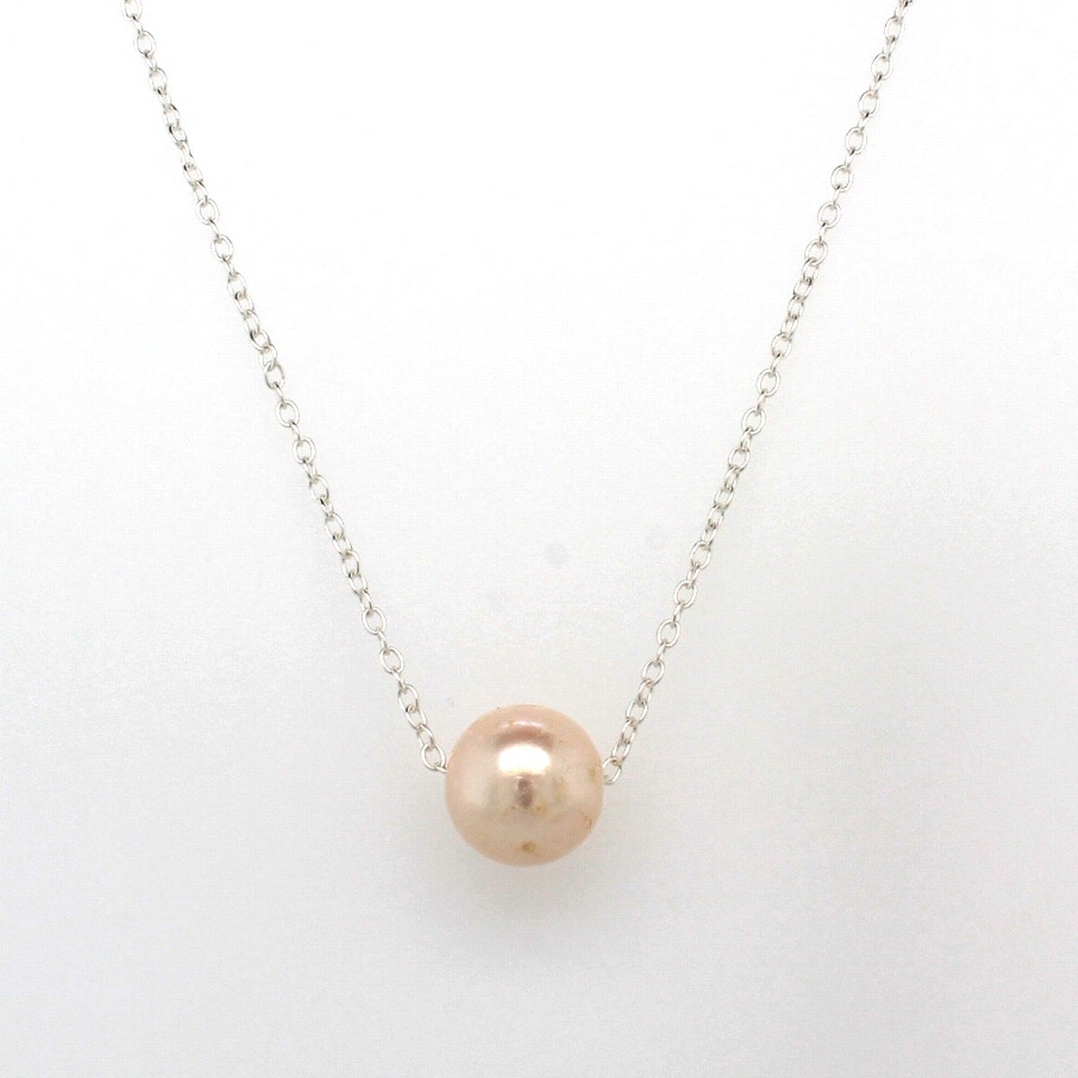 Sterling Silver Single Pearl Pendant