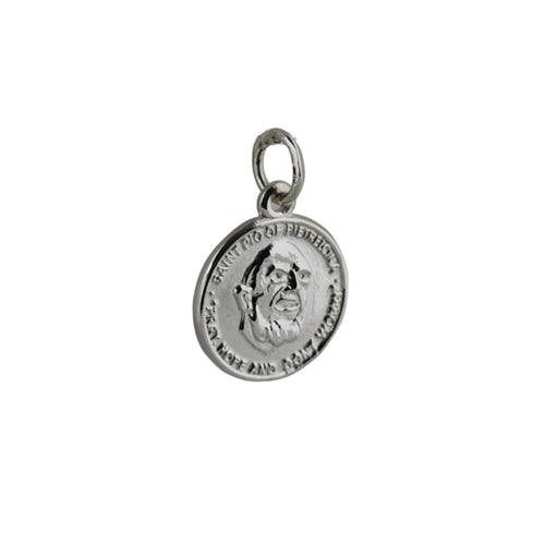 Sil Charm Pardre Pio medal 14mm