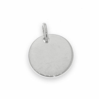 Sterling Silver Round Plain Disc