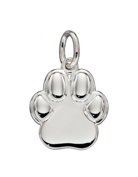 Sterling Silver Paw Print Charm