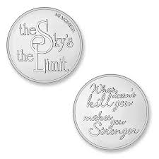 Mi Moneda Medium Skys The Limit Silver Plated Disc