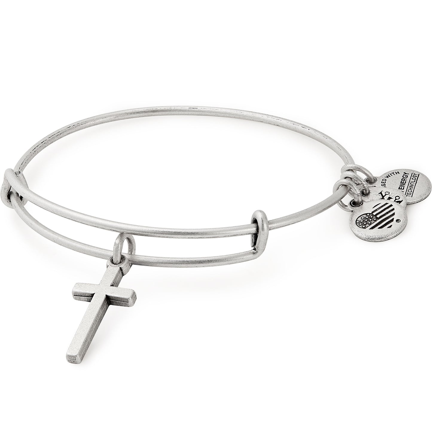 Alex & Ani Cross Bangle In Silver