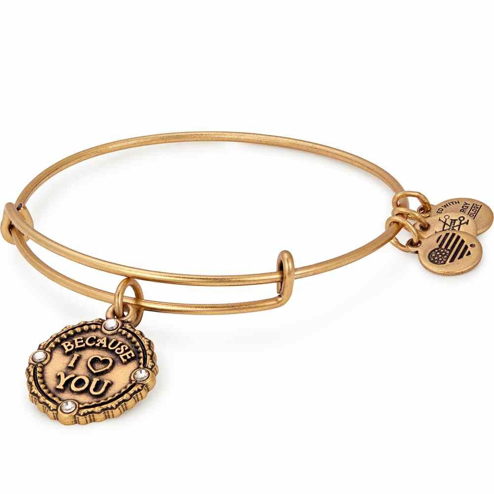 Alex And Ani Because I Love You In Gold