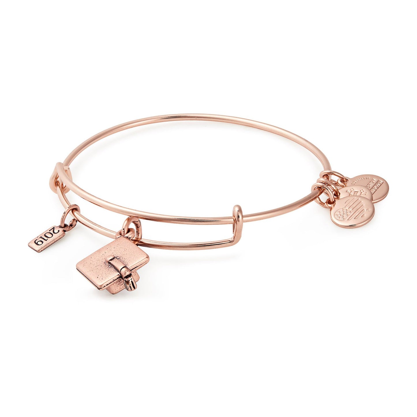 Alex And Ani Graduation Cap 2019 Bangle In Rose