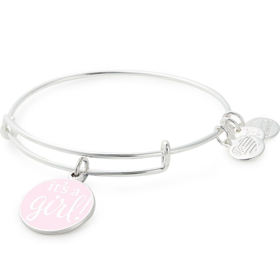 Alex And Ani It's A Girl Bangle In Silver