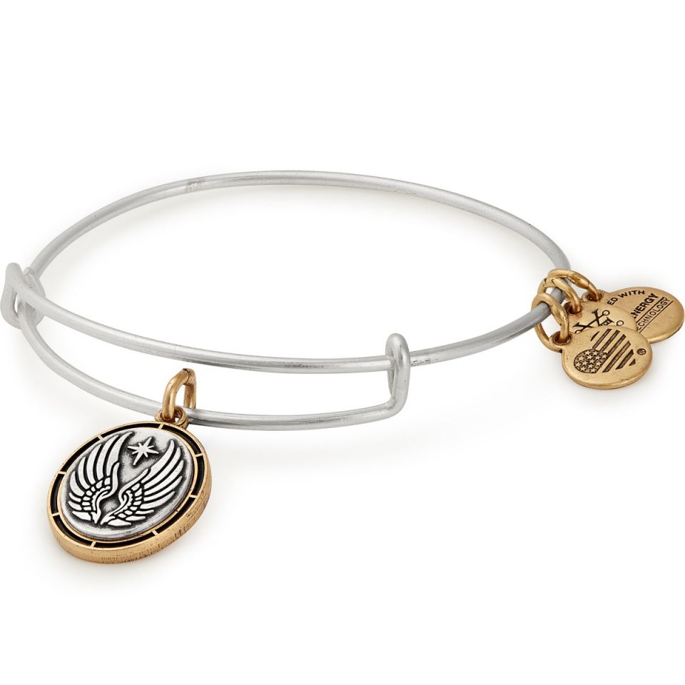 Alex And Ani Guardian Angel Two Tone Bangle