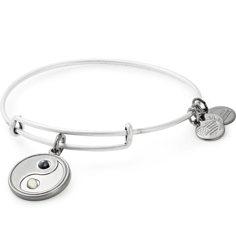 Alex And Ani Yin Yang Bangle In Silver