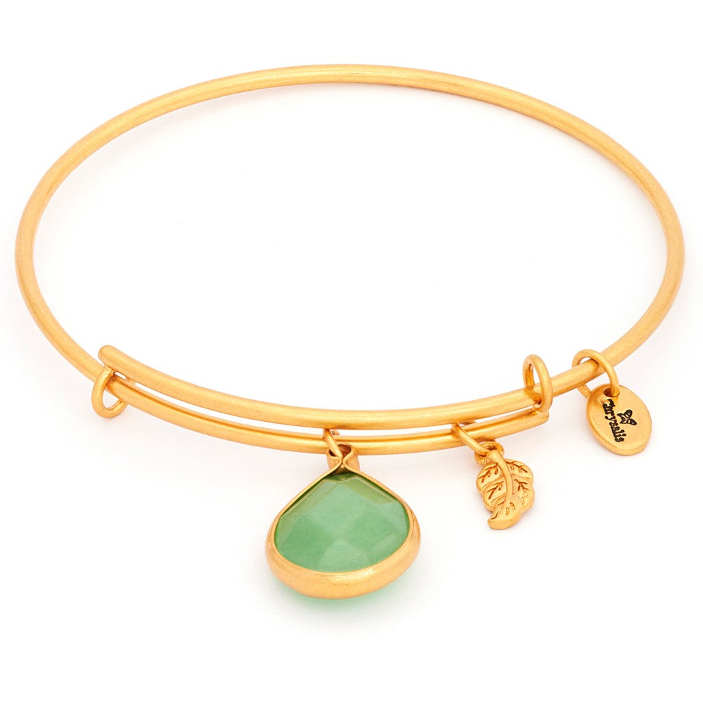 Perodot Jade August Chrysalis Bangle In Gold