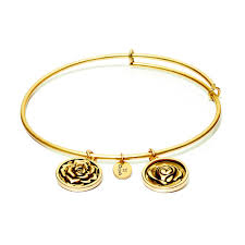 June Rose Chrysalis Bangle In Yellow