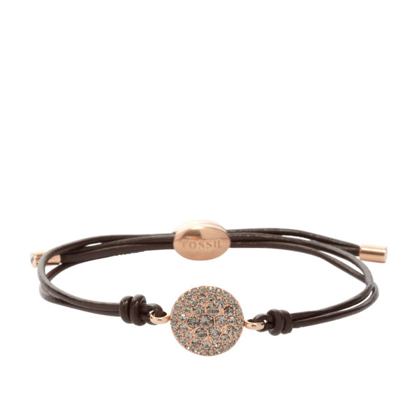 Fossil Cord Bracelet Vintage Glitz In Rose