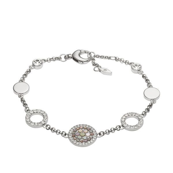 Fossil Vintage Glitz Bracelet In Silver