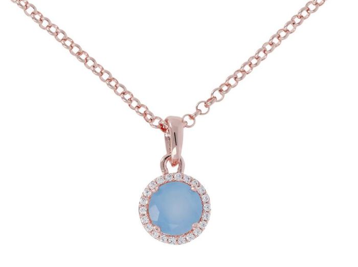 Bronzallure Blue Stone Preziosa Necklet