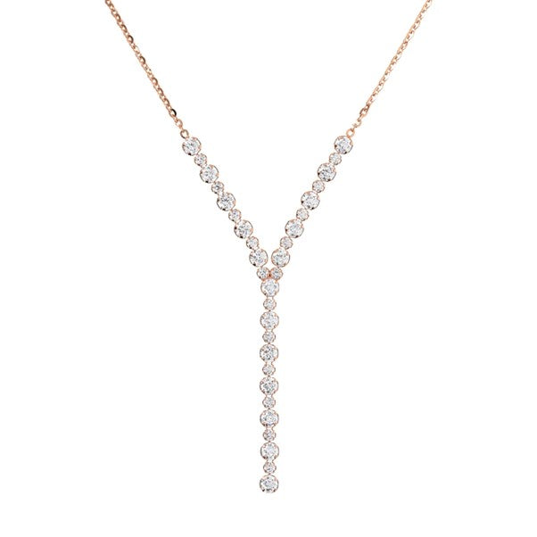 Bronzallure Cubic Zirconia Y Necklet