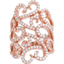 Bronzallure Entertwined Cubic Zirconia Ring