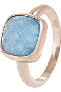 Bronzallure Blue Stone Cocktail Ring