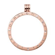 Nikki Lissoni Stone Set Medium Rose Plated Pendant