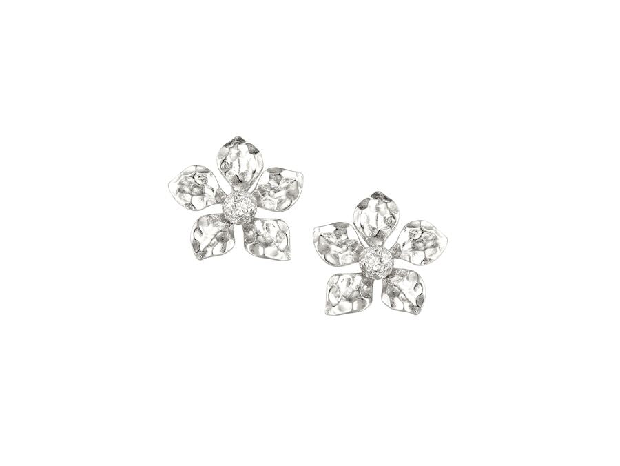 Sterling Silver Lily Earrings