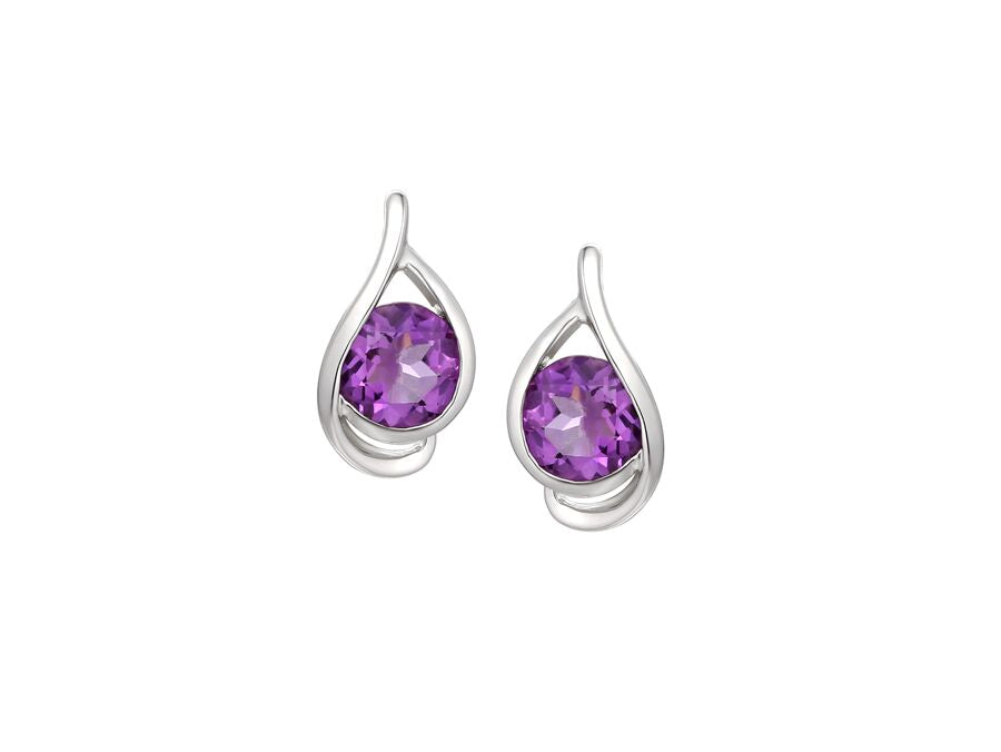 Sterling Silver Viola Earrings