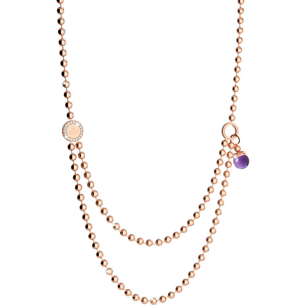 Rebecca Beaded Two Row Necklet