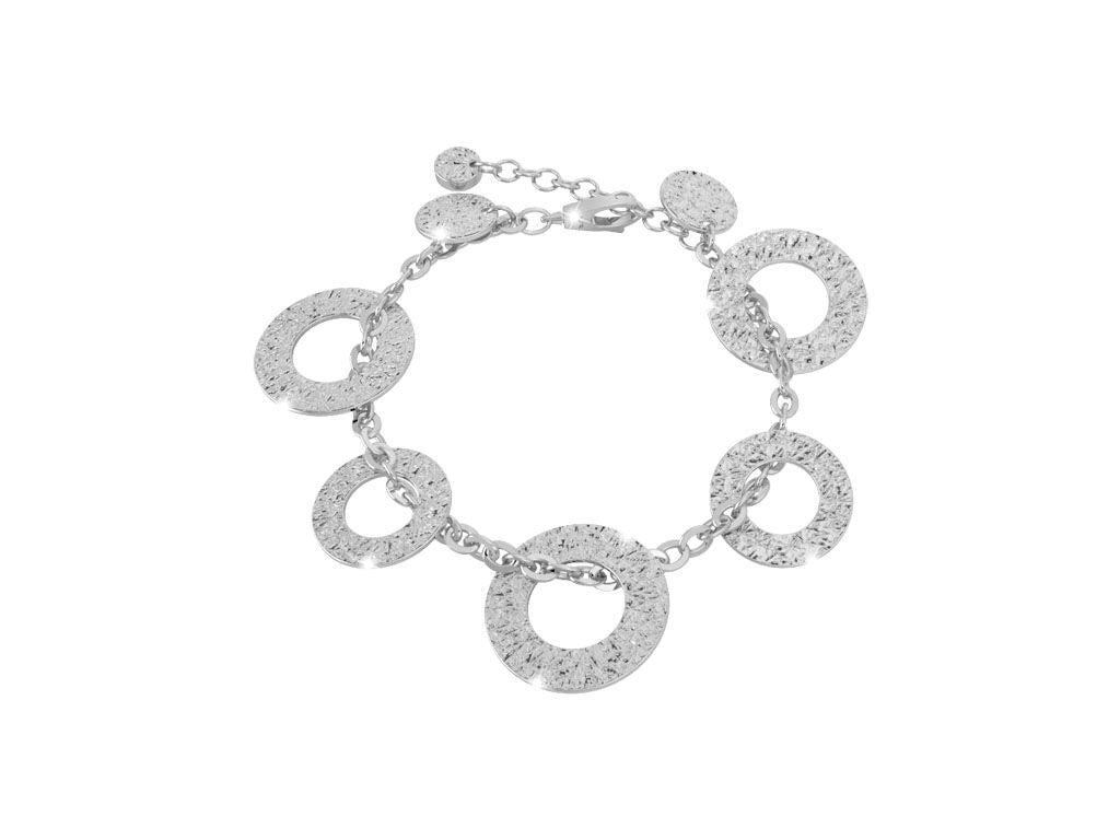 Rebecca Silver Open Circle Bracelet