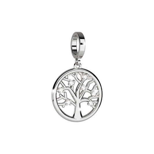 My World Tree Of Life Charm In Silver