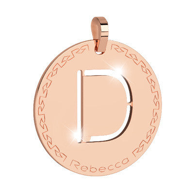 My World Initial D Disc Charm In Rose
