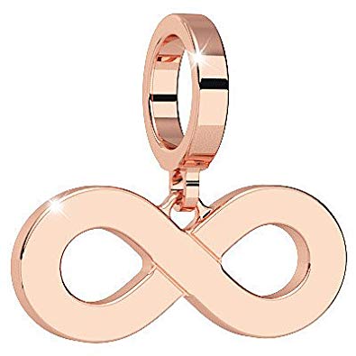 Rebecca My World Infinity Charm In Rose