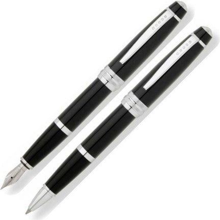 Cross Bailey Balck Fountain And Ball Point Pen Set