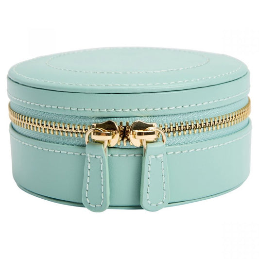 Wolf Sophia Round Zip Case In Jade