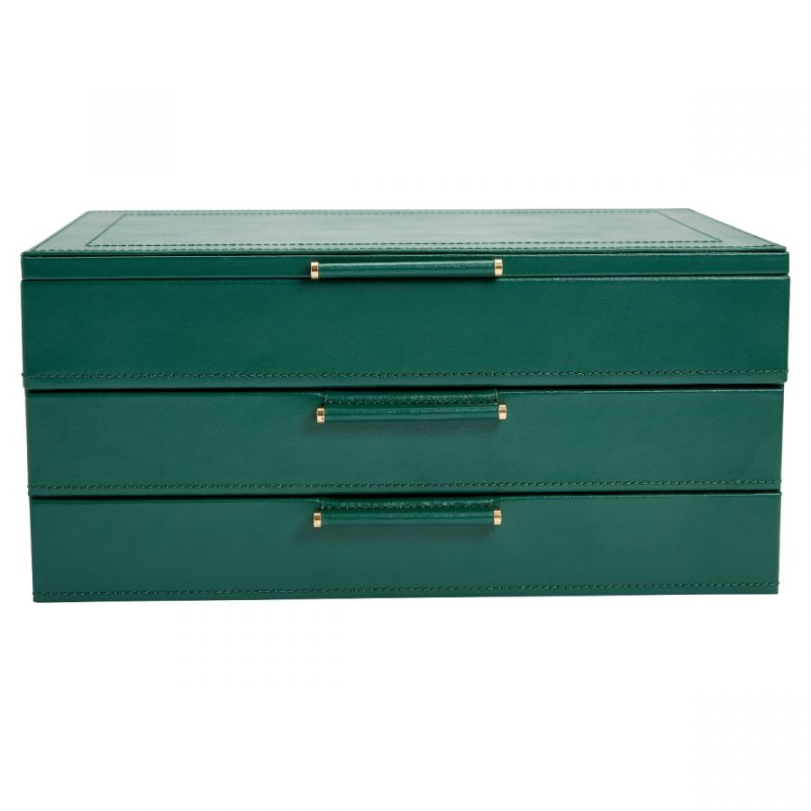 Wolf Forrest Green Sophia Jewellery Box With Drawers