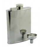 6oz Barley Finish With Engraving Panel Hipflask