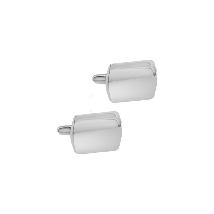 Silver Plated Plain Cufflinks