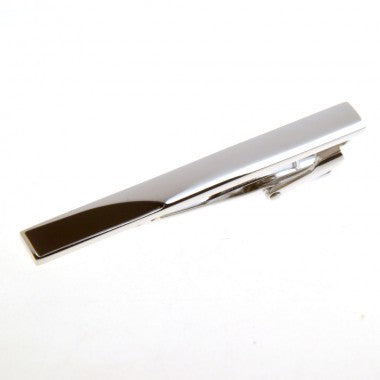 Silver Plated Plain Polished Tie Bar