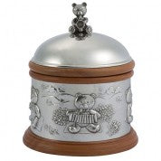 Pewter Teddy Bear Music Box