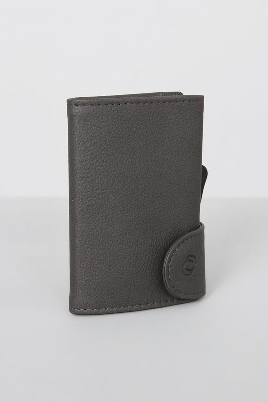 Grey Leather C-Secure Wallet