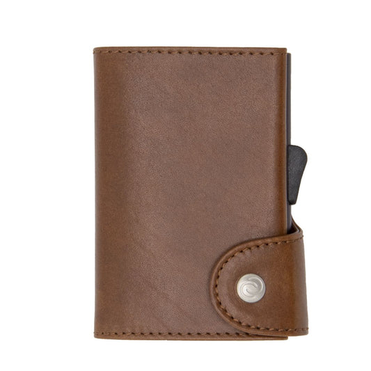 C-Secure Gun Vegan Leather Brown Xl Gents Wallet