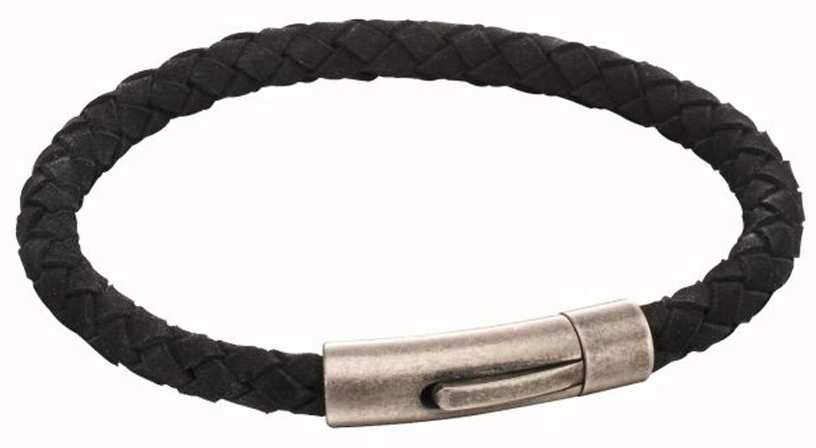 Fred Bennett Black Suade Leather Bracelet With Antique Clasp