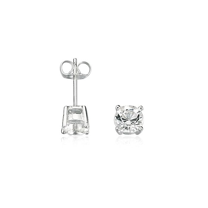 Fred Bennett Stainless Steel Cubic Zirconia Stud Earring