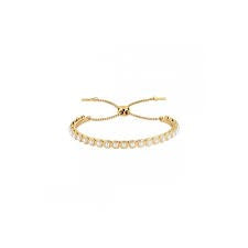 Ted Baker Pheoni Pearl Bubble Gold Tone Drawstring Bracelet